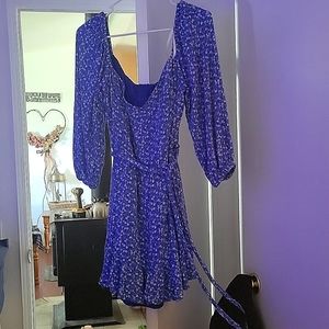 Blue/white flowered dress.only wore once